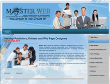 Tablet Screenshot of masterweb.co.za